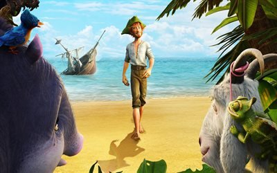 Robinson Crusoe, сюжет, Робинзон Крузо, мультфильмы 2016 года