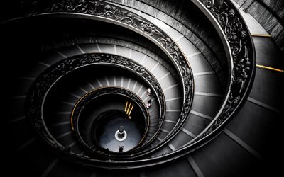 stairway, deco искусствоа, vatican, staircase, great, art deco, helix, больш