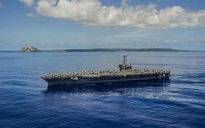 авианосец, море, USS George Washington, CVN 73