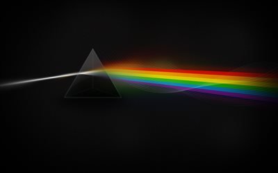 dark side, color, цвета, призма, prism, star, звезды, свет, light