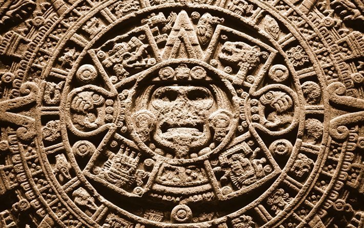 Камень солнца, Ацтеки, Национальный музей антропологии, Мехико