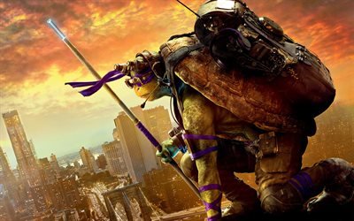 Черепашки ниндзя 2, Teenage Mutant Ninja Turtles - Out of the Shadow, 2016, боевик, фантастика, Донателло, Donatello