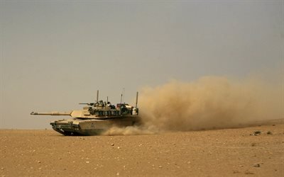 танк, пустыня