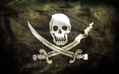 пираты, skull, череп, pirates, флаг, flag