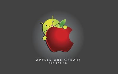 android, apple, андрид, andrid, надпись, inscription, яблоко хорошо, apple is good
