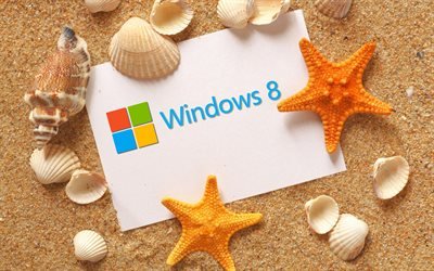 Виндоус 8, windows 8, пляж, песок