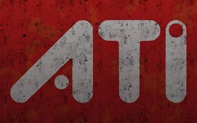 АТИ, ATI Technologies, ATI, логотип, стена