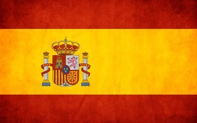 флаг, испания, красный, желтый