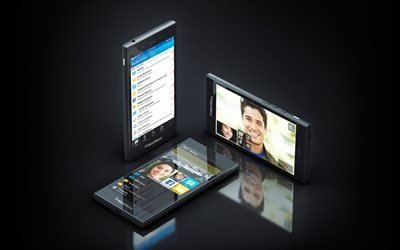 новый смартфон, Blackberry Z3, 2016, черный смартфон