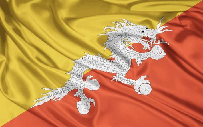 Дракон, Флаг, Королевство Бутан