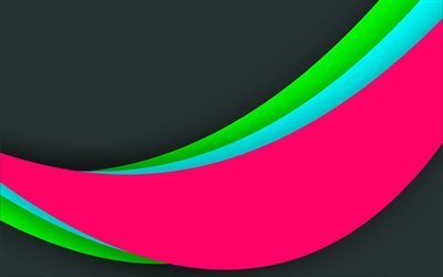 абстрактные линии, Vector Curves, цветные обои