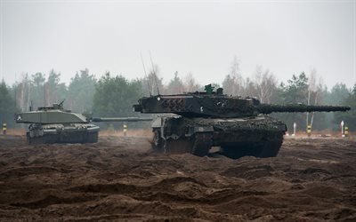 танки, Challenger 2, Leopard 2, НАТО, Леопард