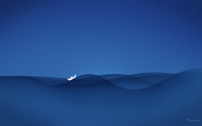 обои волны, кораблик, синий, море, wallpaper wave, nautilus, blue, sea