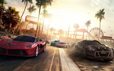 the Crew, игра, ferrari, nissan, скорость