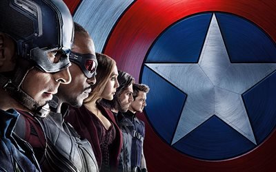 Первый Мститель : Противостояние, Captain America : Civil War, 2016, фантастика, боевик