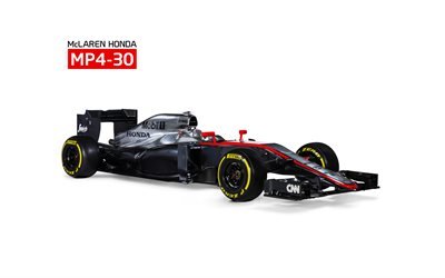 McLaren-Honda, MP4-30, 2015, Ф1, Формула 1, болиды 2015, Formula 1