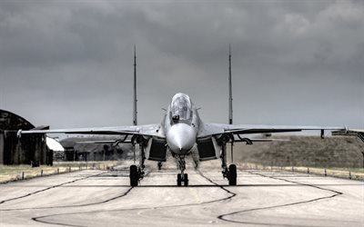аэродром, взлётная полоса, Су-30 МКИ, истребитель