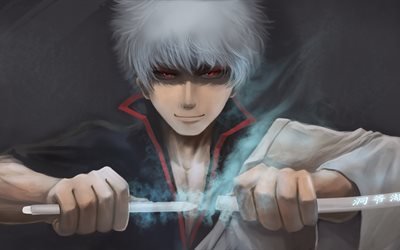 Гинтоки Саката, манга, Gintama, Gintoki Sakata