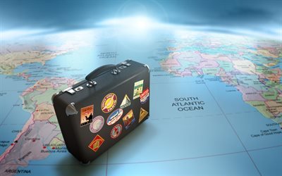 путешествия, чемодан на карте, карта мира, подорожі, чемодан на карті, карта світу