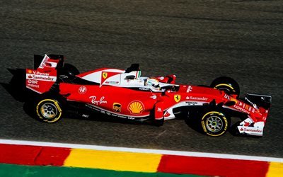 Формула 1, Феррари, Себастьян Феттель, Sebastian Vettel, formula 1, ferrari f1