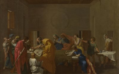 соборования, unction, extreme unction, никола пуссен, nicolas poussin