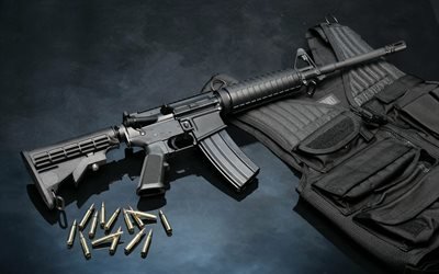 Ar- 15, rifle, bullet, ammunition, бронежилет, патроны, пули, bulletproof vest, винтовка, Ar-15