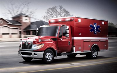 Американская скорая помощь, машина скорой помощи, США, скорая, International terrastar, ambulance