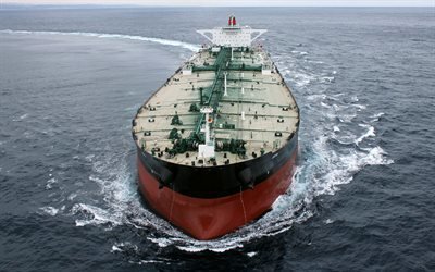 большой танкер, перевозка газа морем, шторм, море, волны, большие корабли