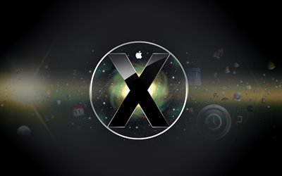 Креативный логотип Mac OS X Leopard