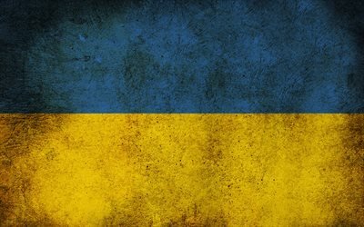 флаг Украины, Украина, гранж, покрашена стена, граффити, прапор України, Україна, пофарбована стіна, графіті