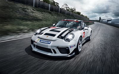 Порше, гоночное купе, 2017, Porsche, 911 GT3 Cup