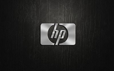 логотип, HP, logo, silver, эмблема, Hewlett-Packard