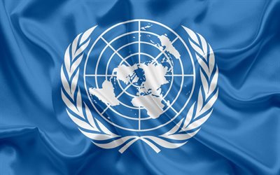 прапор ООН, Організація Об'єднаних Націй, символіка, флаг ООН, Организация Объединённых Наций, символика