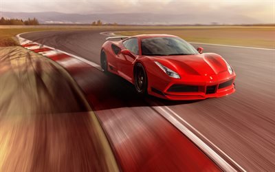 Феррари, спортивное купе, тюнинг, 2017, Ferrari, Novitec, 488 GTB