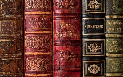 книга, библиотека, книги, Шекспир, Байрон