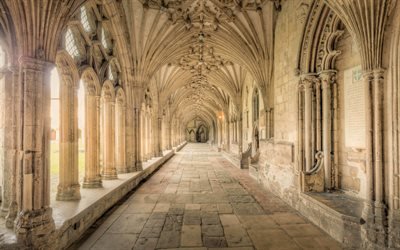 Галерея, Кентерберийский собор, Кентербери, Англия, Canterbury Cathedral, Canterbury, Kent, England