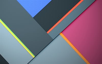 стильный цветной фон, Android 5, Lollipop, абстрактные фоны