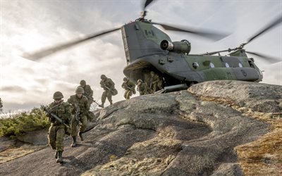 Канада, Армия, Учения, CH-147 Chinook, Тяжёлый военно-транспортный вертолёт