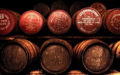 Бочки, Погреб, Glenmorangie, Гленморанджи, старое шотландское виски