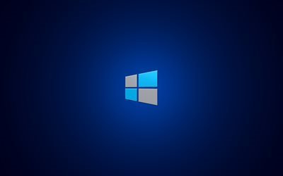 Виндовс 8, логотип, синий фон, Windows 8