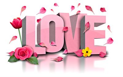 любовь, цветы, слово любовь, love, любов, квіти, слово любов