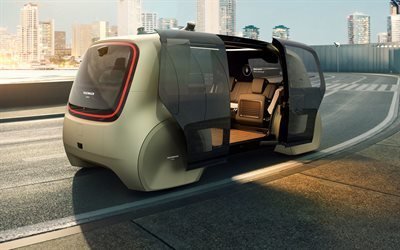 Фольксваген, беспилотный электромобиль, концепт, 2017, Volkswagen, Sedric