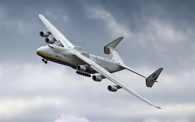Ан-225 Мрия, небо, транспортный самолёт, полет, Ан-225 Мрія